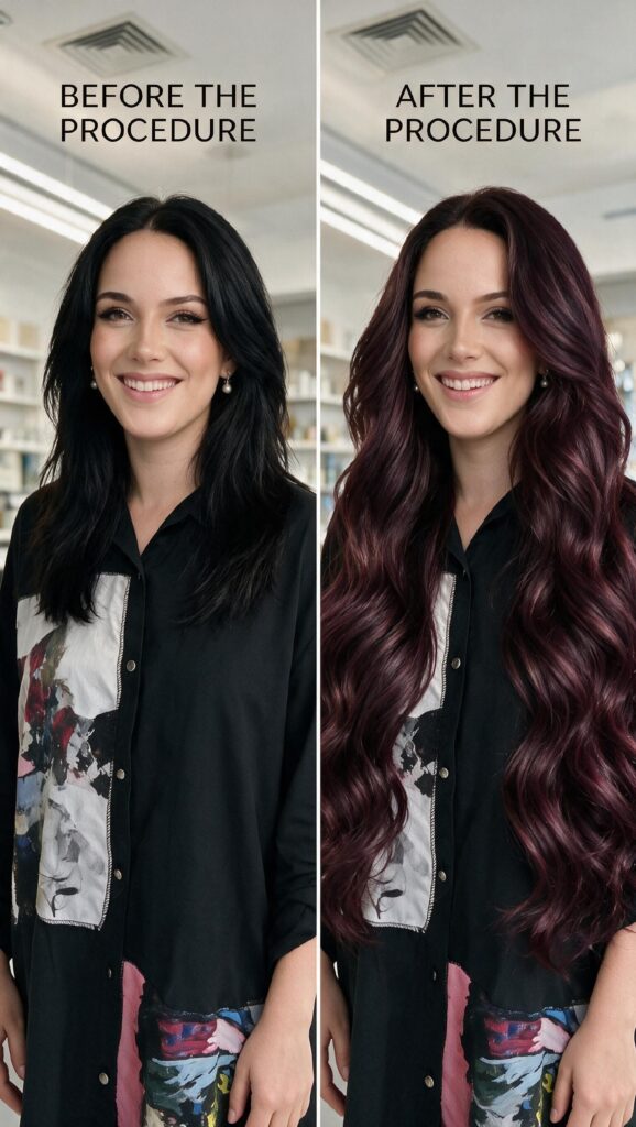 before and after hair extensions dubai