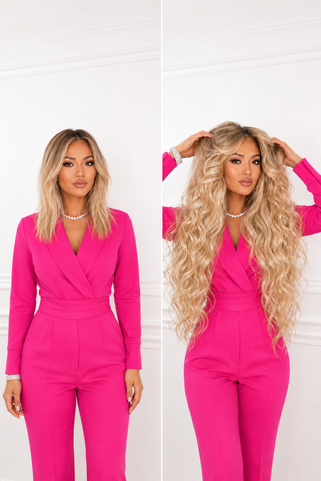 before and after hair extensions dubai