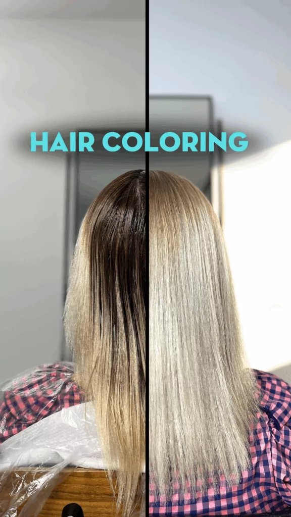 Hair botox before and after hair Dubai