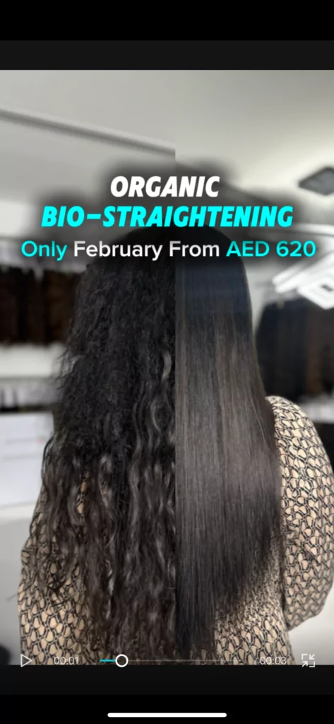 Hair botox before and after hair Dubai