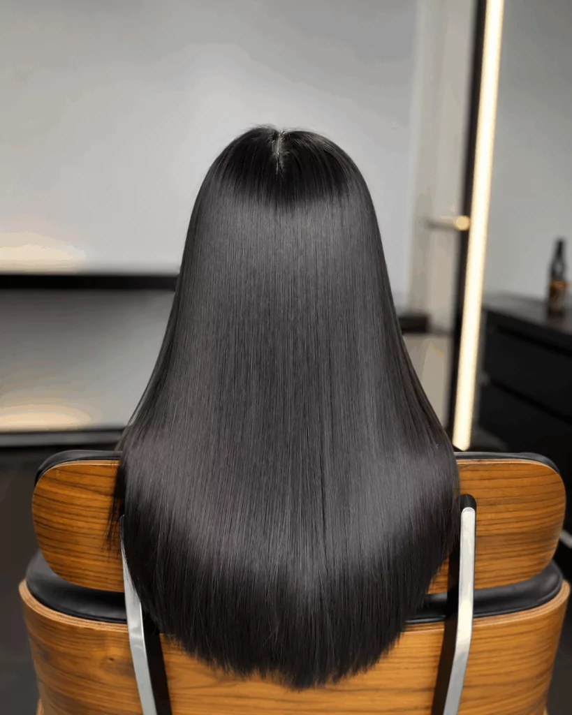 Hair botox before and after hair Dubai