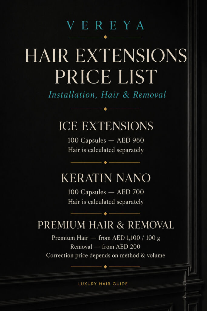 Price Hair Extension Dubai